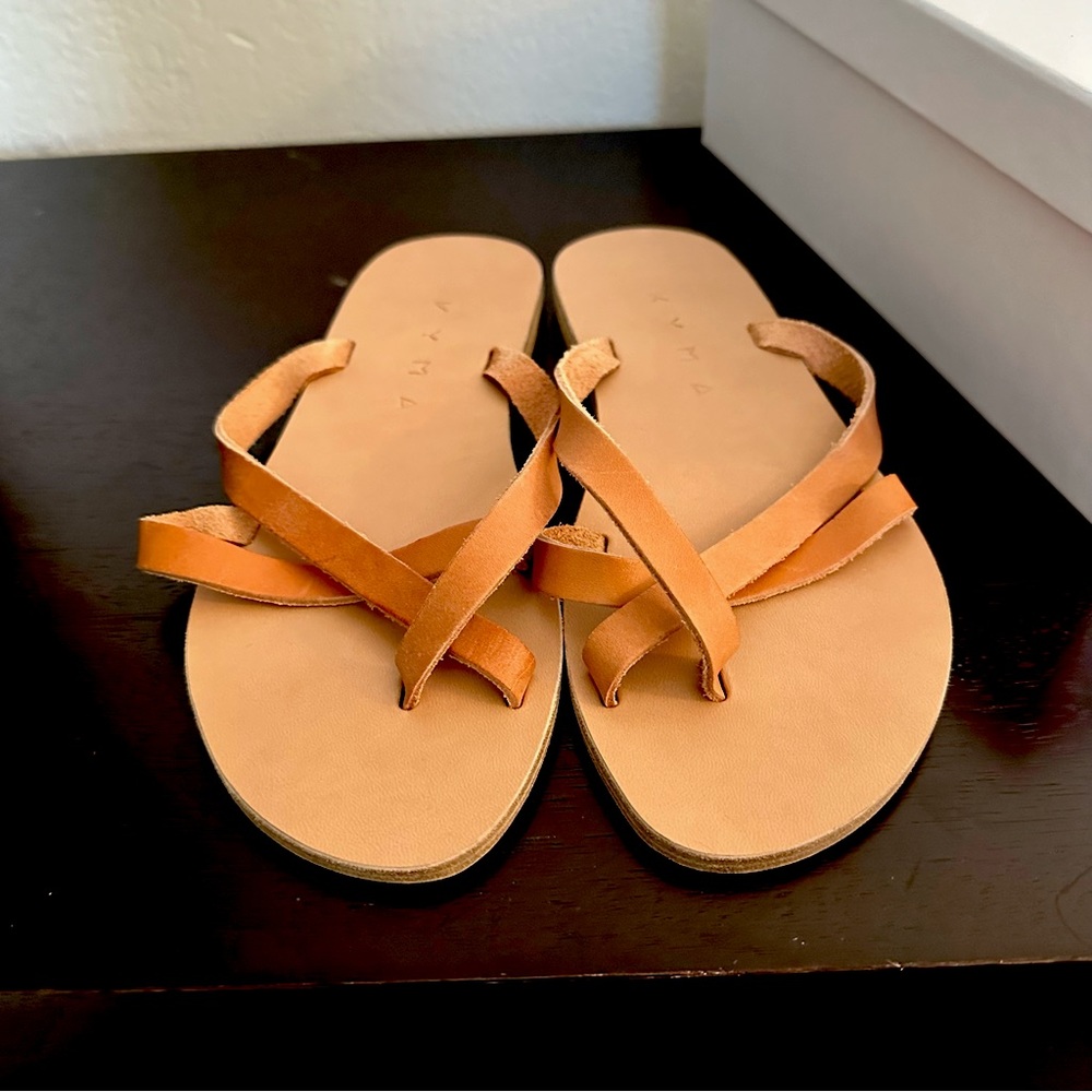New Leather Sandals - Size 39 (8.5)